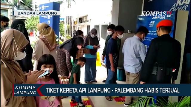 Tiket Kereta Api Lampung - Palembang Habis Terjual