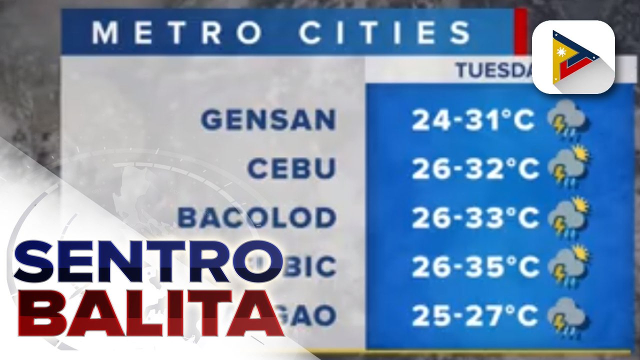 INFO WEATHER : Southern Mindanao, apektado pa rin ng ITCZ; Easterlies, patuloy na umiiral sa nalalabing bahagi ng bansa