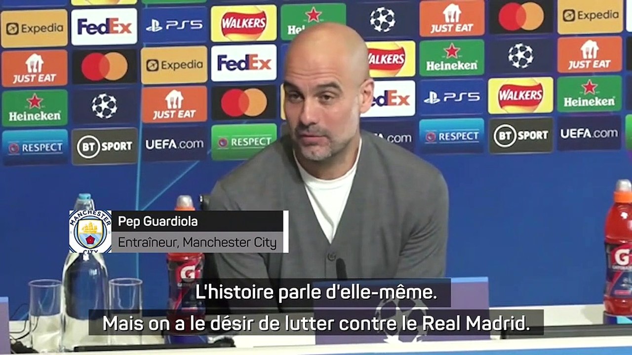 Pep Guardiola : "Contre l'histoire du Real Madrid, nous n'avons aucune chance"
