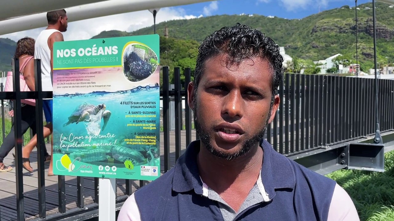 La Cinor expérimente des filets anti-pollution pour lutter contre les déchets dans les ravines