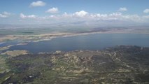 AFYONKARAHİSAR - Eber Gölü yükselen su seviyesiyle hareketlendi