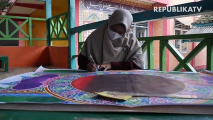 Ngabuburit dengan Membuat Kaligrafi