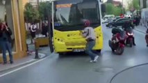 İETT otobüsü şoförüne saldırdı