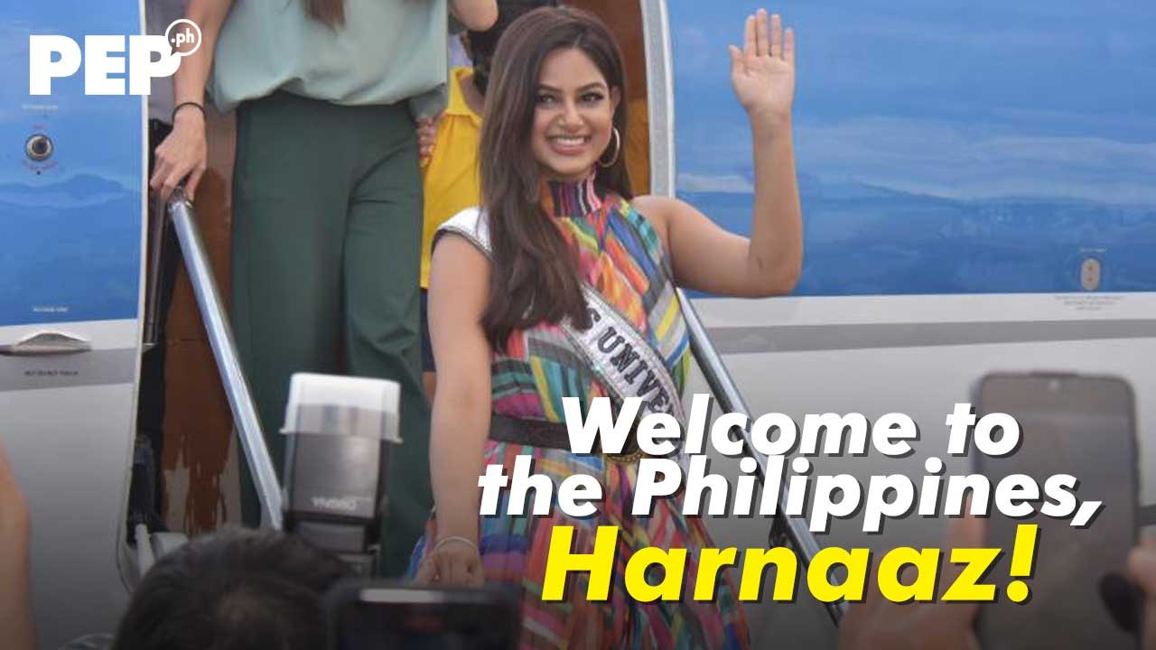 Panoorin pagdating ni Miss Universe 2021 Harnaaz Sandhu sa Pilipinas