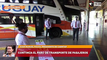 Continúa el paro de transporte de pasajeros