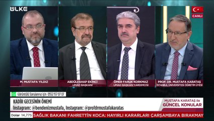 Mustafa Karataş ile Güncel Konular - 25 Nisan 2022