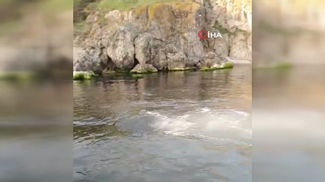 Heybeliada'da derin deniz deşarj hattı patladı, lağım suyu deniz yüzeyine çıktı
