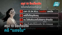 สรุป 10 ข้อเท็จจริงคดี 