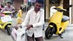 Man Ties Donkey To Ola E Bike | Telugu Oneindia