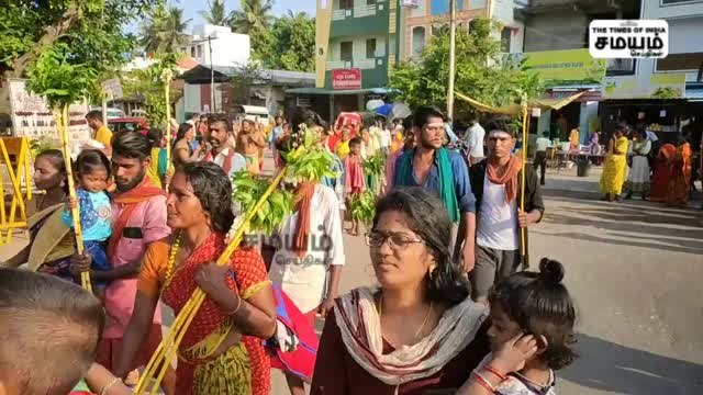 வைத்தீஸ்வரன் கோயிலுக்கு பாதயாத்திரையாக வந்து பக்தர்கள் நேர்த்திக்கடன்..!