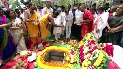 Hyderabad: CM KCR lays foundation stone of TIMS Super Speciality Hospital in Alwal