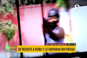 SJL: joven fue herido de bala por resistirse al robo de sus pertenencias