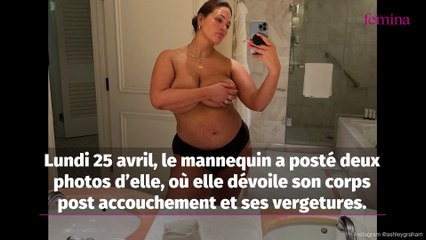 Body positive  : Ashley Graham montre ses vergetures trois mois apr s son accouchement