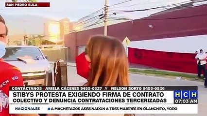 ¡Frente a embotelladora! STIBYS exige firma de contrato colectivo y denuncia contrataciones tercerizadas