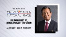 Metro Manila Mayoral Race: Benjamin Abalos Sr., Mandaluyong City (PDP-Laban)