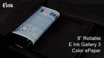 8” Rollable E Ink Gallery 3 Color ePaper