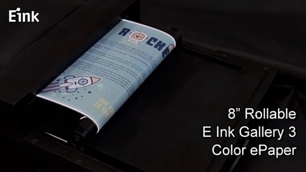 8” Rollable E Ink Gallery 3 Color ePaper