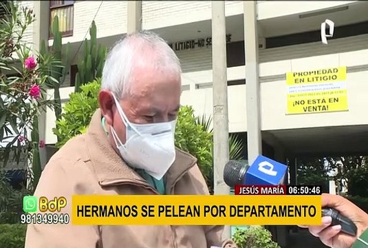Gritos y acusaciones: hermanos enfrentados por departamento en litigio en Jesús María