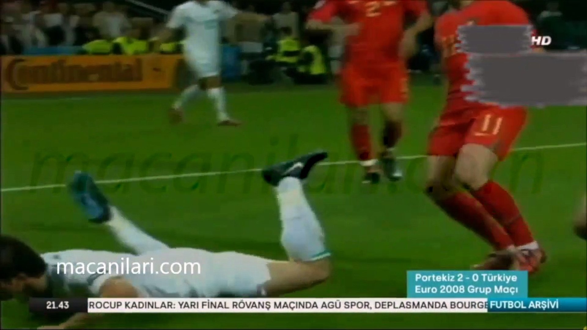 Portugal 2-0 Turkey [HD] 07.06.2008 - UEFA EURO 2008 Group A Matchday 1 -  Dailymotion Video