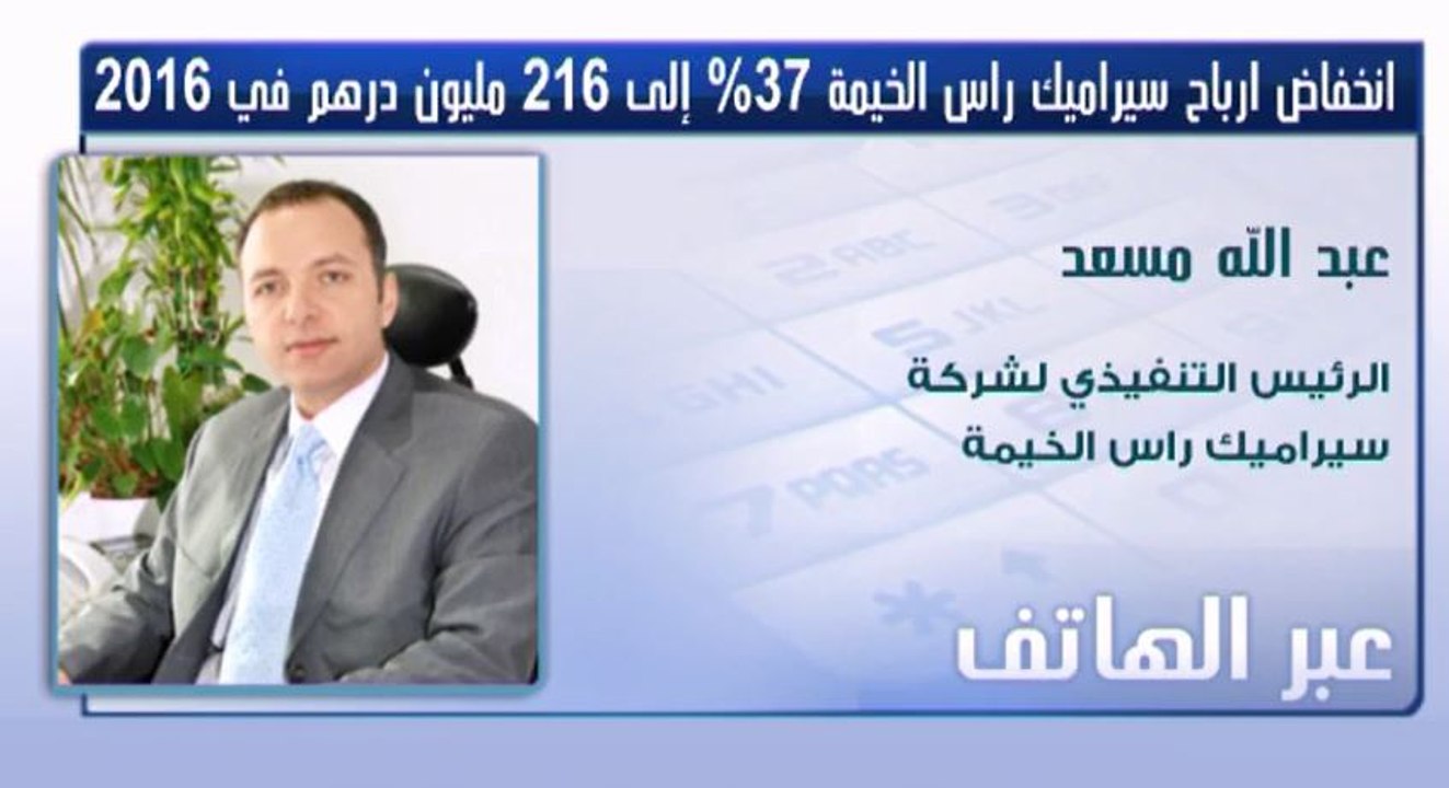 الرئيس التنفيذي لـ"سيراميك رأس الخيمة" لـCNBC ع...