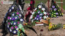 Ukraine: New graves dug in Bucha Cemetery near Kyiv