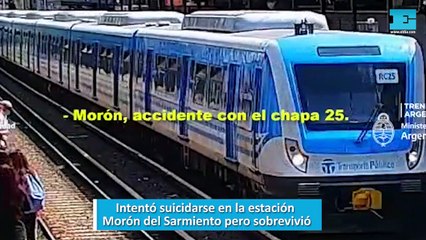 Intentó suicidarse en la estación Morón del Sarmiento pero sobrevivió