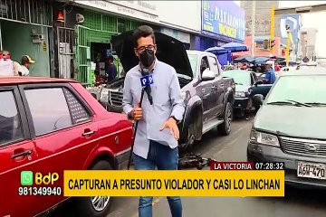 La Victoria: Vecinos ataron y golpearon a sujeto acusado de violación