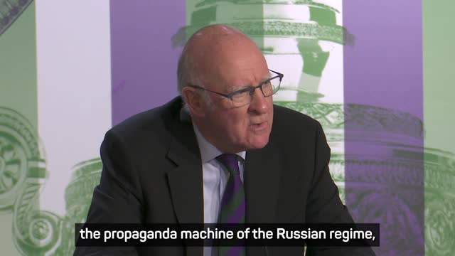 Wimbledon cannot 'benefit the propaganda machine of the Russian regime'