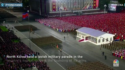 Download Video: North Korea Showcases Missiles In Huge Military Parade