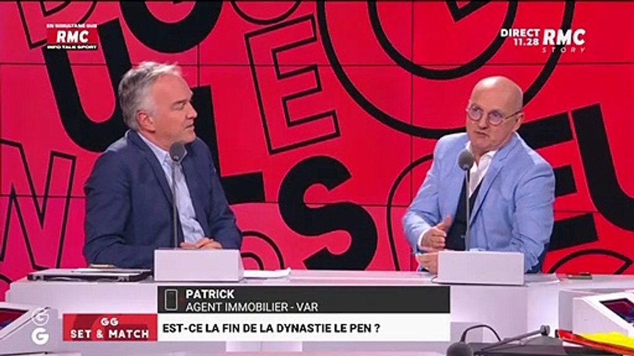 Le Rassemblement National porte plainte contre le Dr Jérôme Marty qui affirme sur RMC que c'est "un parti raciste, xénophobe et antisémite" : "Il suffit de regarder l'entourage de Marine Le Pen et c'est toujours les mêmes"
