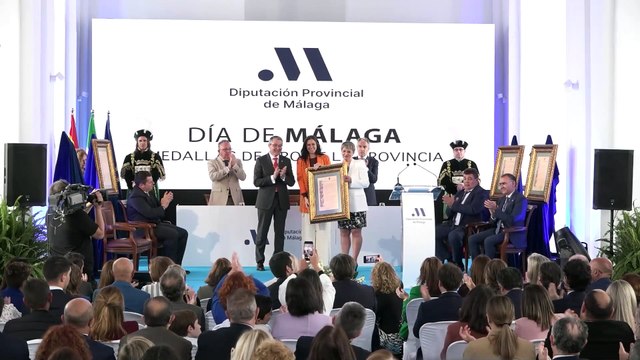 La Diputación entrega sus Medallas de Oro en el Día de la Provincia de Málaga