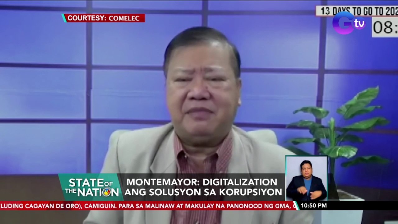 Montemayor: digitalization ang solusyon sa korupsiyon | SONA