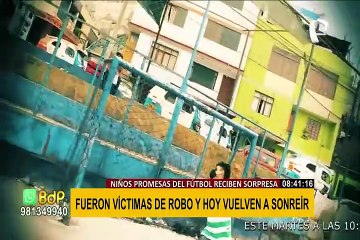 Vuelven a sonreír: promesas del fútbol reciben emotiva sorpresa tras robo de falso 'cazatalentos'