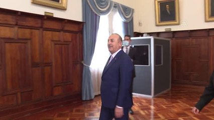 Bakan Çavuşoğlu, Ekvador Dışişleri Bakanlığı Diplomasi Akademisi'nde konuştu