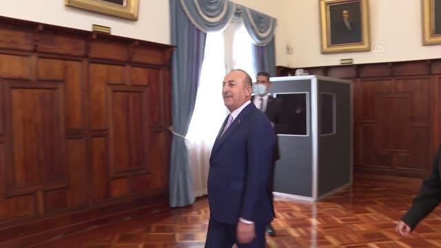 Bakan Çavuşoğlu, Ekvador Dışişleri Bakanlığı Diplomasi Akademisi'nde konuştu