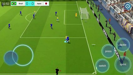 #FIFA#World# Soccer League  Brazil V.S Japan  Android Gameplay