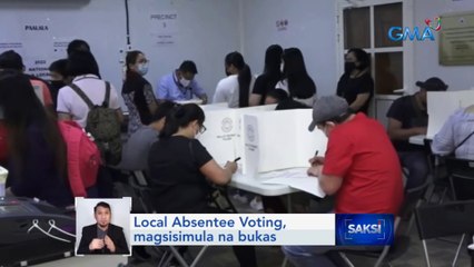Local Absentee Voting, magsisimula na bukas | Saksi