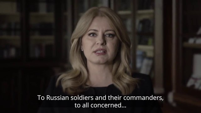 Президент Словакии Зузана Чапутова записала обращение к российским военным на русском языке