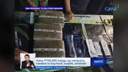 Halos P700,000 halaga ng marijuana, nasabat sa buy-bust; suspek, arestado | Saksi