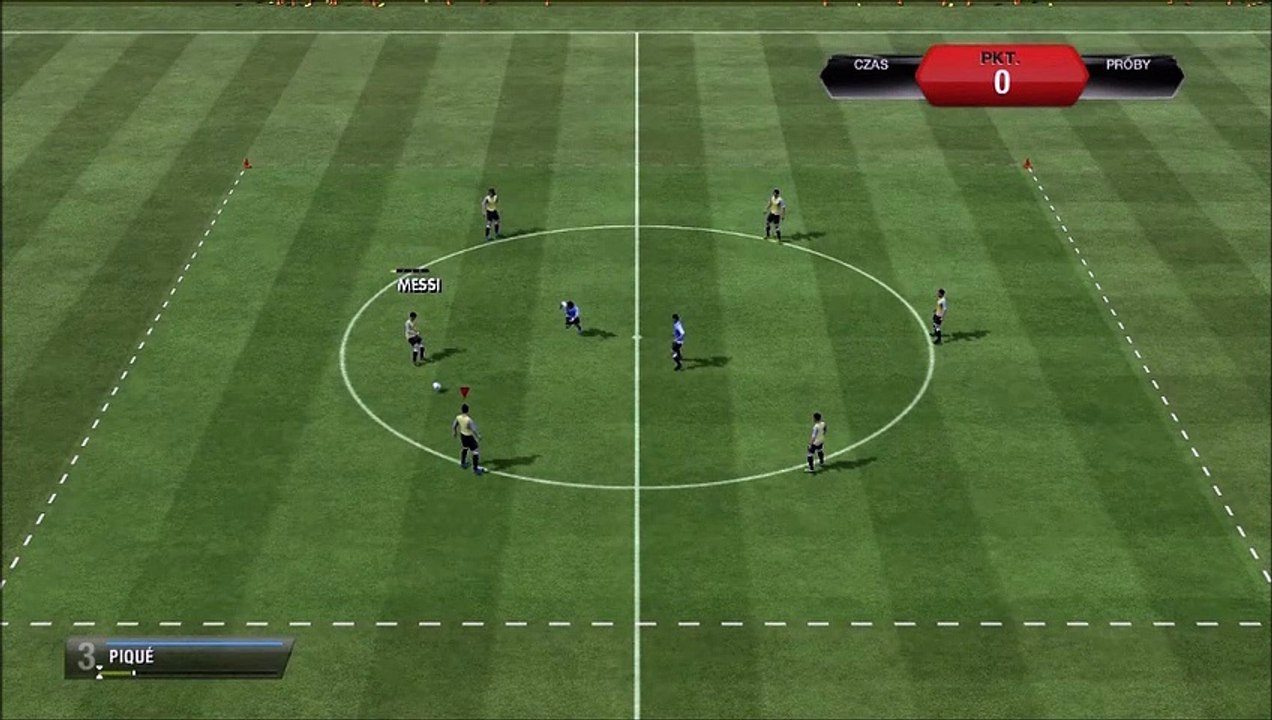 FIFA 13 training games - passing on the ground - training challenge