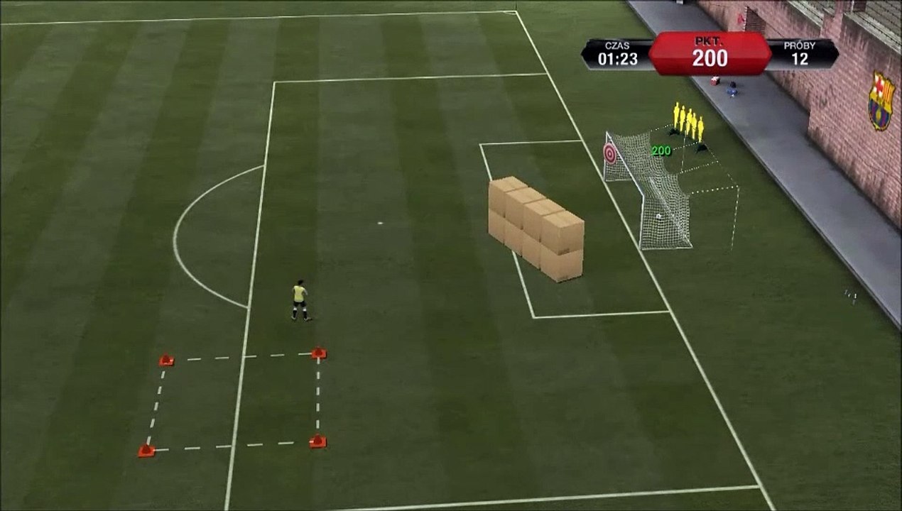 FIFA 13 training games - advanced shooting - belly level