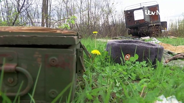 Village reclaimed by Ukrainians reduced to rubble