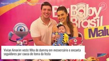 Bebê dummy! Vivian Amorim se inspira em BBB para festa da filha e público se derrete: 'Não aguento'