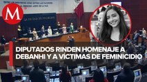 Senado y Cámara de Diputados guardan minuto de silencio por víctimas de feminicidio