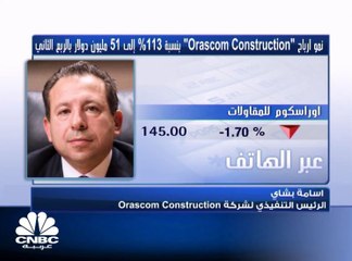 الرئيس التنفيذي لـ "Orascom Construction" المصرية: استحوذنا على أعمال بـ 650 مليون دولار خلال الربع الثاني 2018