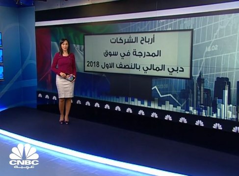 دراسة خاصة لـ CNBC عربية: ارتفاع الأرباح المجمعة لشركات سوق دبي المالي 43% في النصف الأول 2018