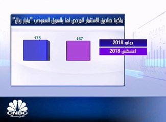 167مليار ريال قيمة ملكية صناديق الاستثمار في الأسهم السعودية بنهاية أغسطس 2018