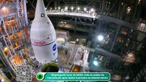 Megafoguete lunar da NASA volta ao prédio de manutenção após testes frustrados de abastecimento
