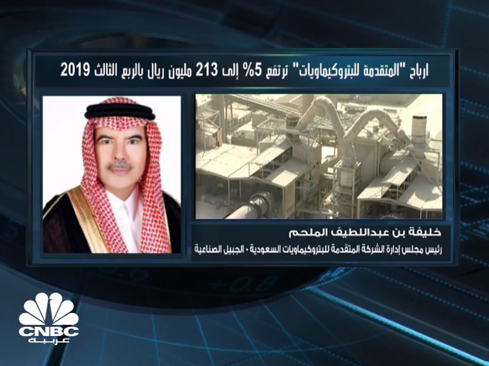 رئيس مجلس إدارة " المتقدمة للبتروكيماويات " السعودية لـ CNBC عربية: توجهنا مؤخراً إلى أسواق ذات عائد أعلى كجنوب شرق آسيا وتركيا