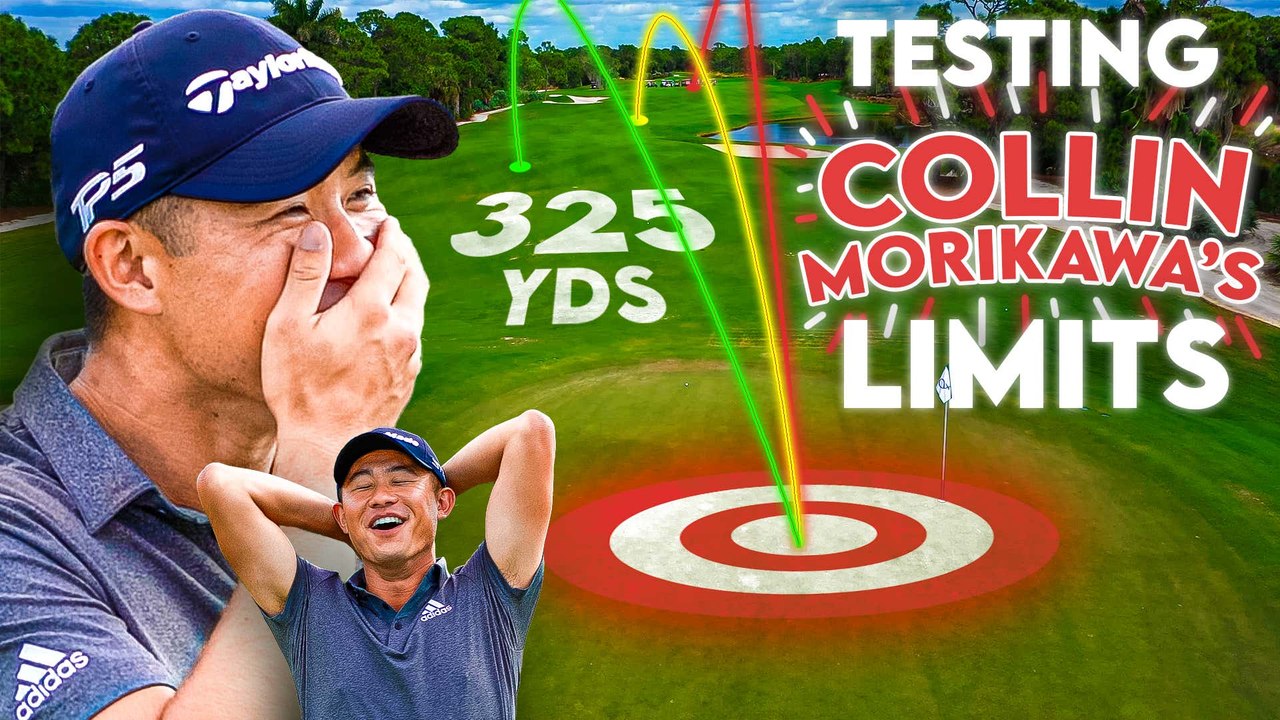 Collin Morikawa Attempts To Hit The Green From 325 Yards Out With A 5 Wood